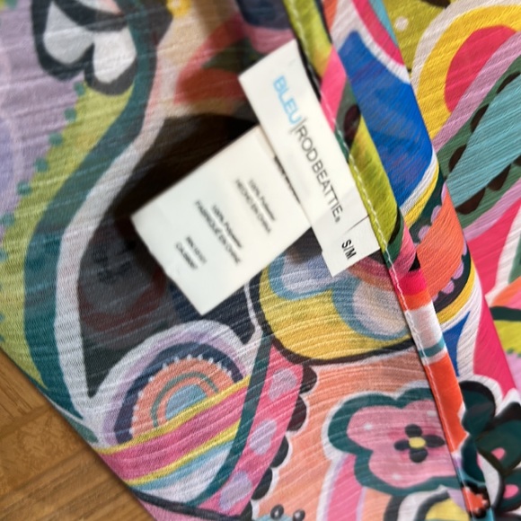 Bleu Rod Beattie Chiffon Cover Up Perfect Condition - Picture 7 of 7